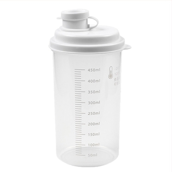 450 ml hordozható hideg italok shaker pohár kávéhoz és gyümölcslevekhez, szorosan záródó, élelmiszer-minőségű, hengeres forma