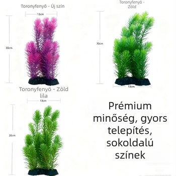 Mesterséges vízi növények akváriumi tájépítéshez, műanyag bonsai és szimulált növények