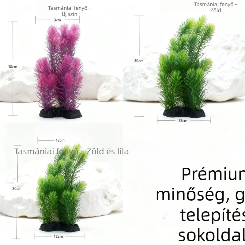 Mesterséges vízi növények akváriumi tájépítéshez, műanyag bonsai és szimulált növények
