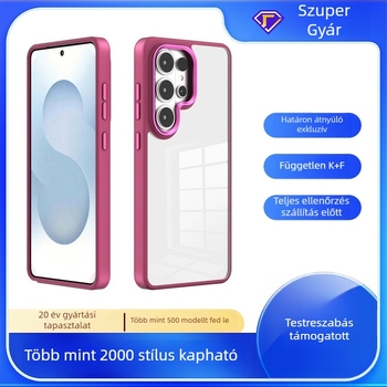 Átlátszó tok Samsung S25 Plus, S24 és S26 Ultra számára, Gold Shield Eagle Eye dizájnnal