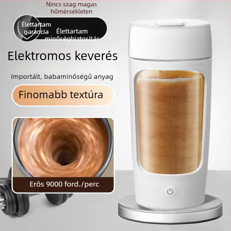 Elektromos keverőpohár fehérje porhoz és kávéhoz, hordozható shaker