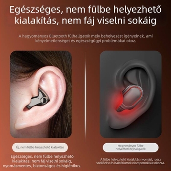 Alvóhallgató hosszú viseléséhez kényelmes, zajszűrő, nem fülhallgató típusú, Bluetooth vezeték nélküli, kompakt, hosszú üzemidejű akkumulátor, vízálló, prémium minőség, kényelmes, új modell