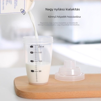 Fehérje shaker porhoz – fekete kávé íz, sporthoz