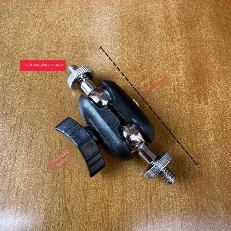 17 mm-es gömbfej 1/4-inch menet, mobiltelefon-tartó, konzolos állványkiegészítő