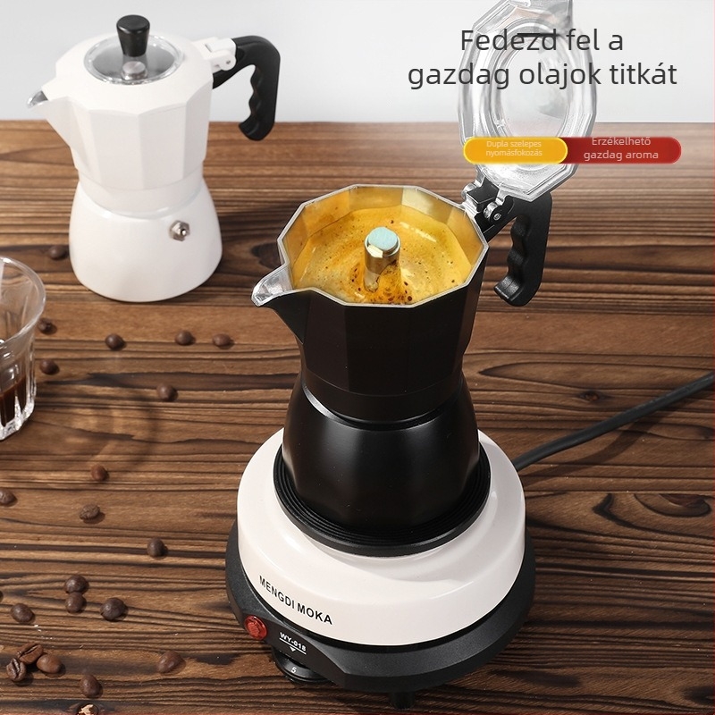 Kettős szelepes moka edény, harmadik generációs szelep, olasz stílusú otthoni eszpresszó készülék