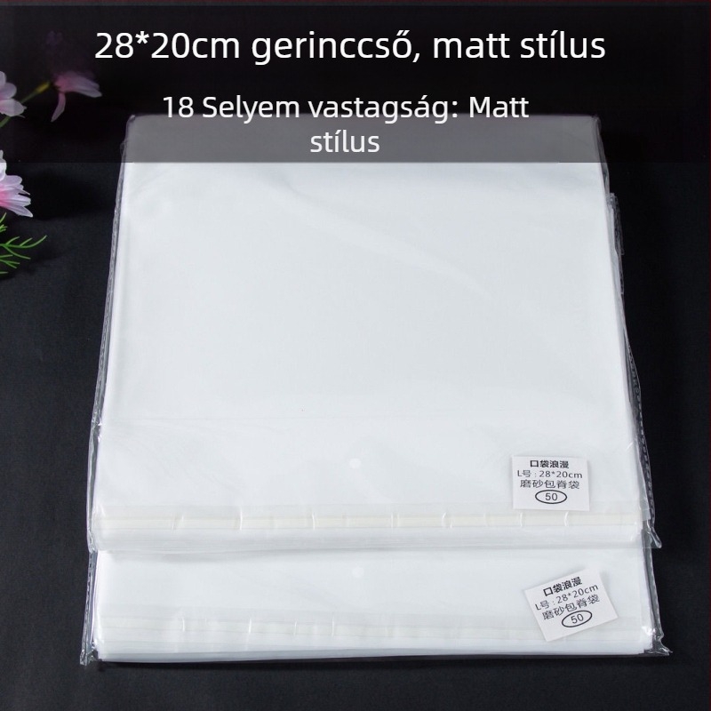 28x20 cm öntapadós könyv védőtasak porálló tároláshoz regények és gyűjtemények számára
