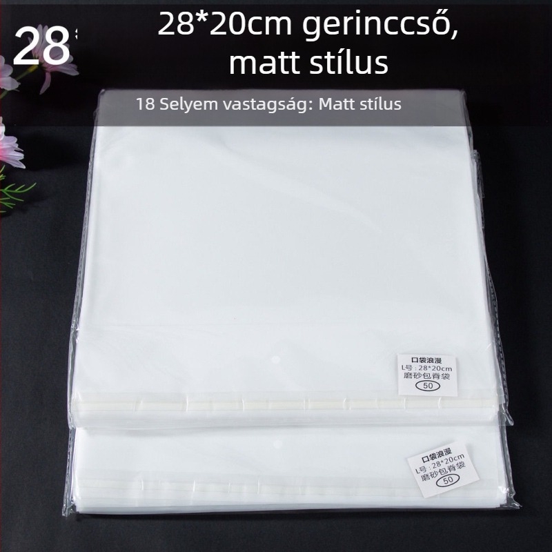 28x20 cm öntapadós könyv védőtasak porálló tároláshoz regények és gyűjtemények számára