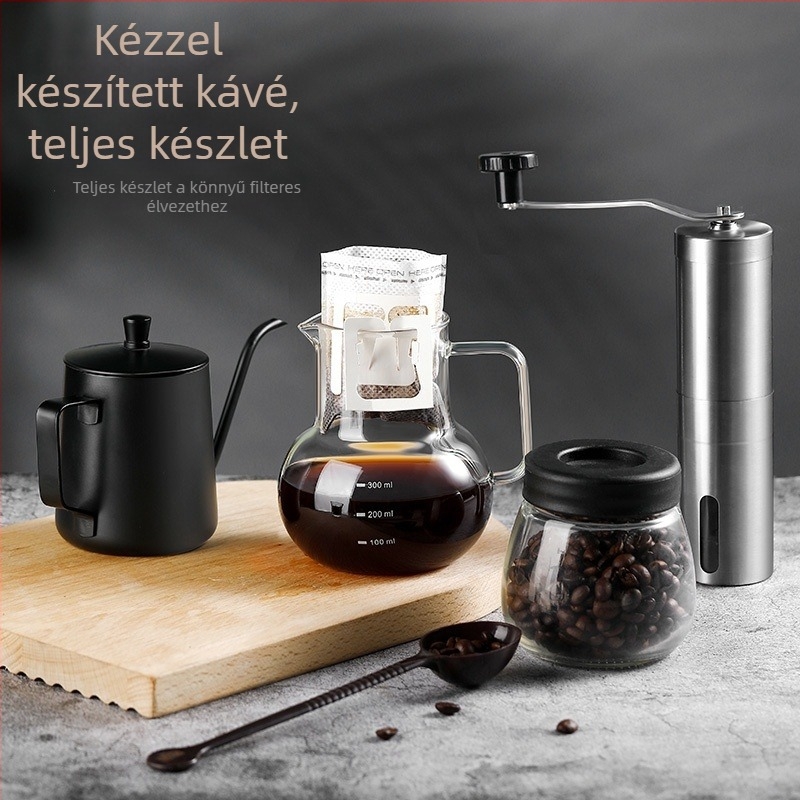 Átlátszó boroszilikát üveg kávékarafa, 300 ml, mérőskálával és fogantyúval