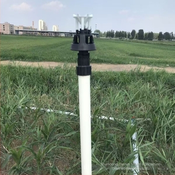 Földre szerelt homok elleni öntözőfej mezőgazdasági öntözéshez, 360°-os oszcilláló anti-kamra öntözőfej zöldségeskertek és gyep számára, teljes lefedettség holt zónák nélkül