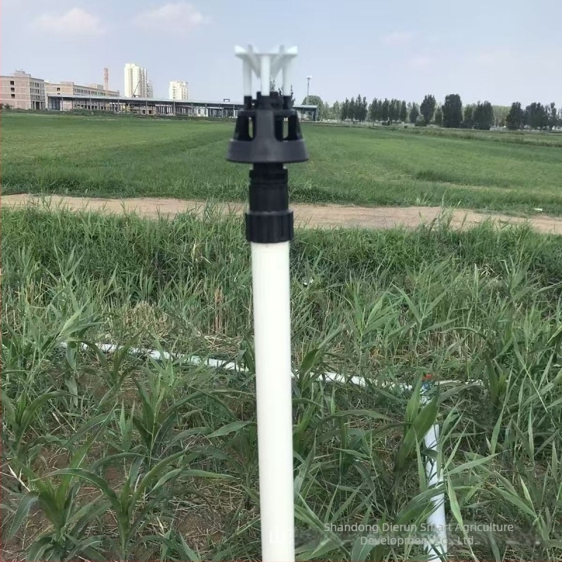 Földre szerelt homok elleni öntözőfej mezőgazdasági öntözéshez, 360°-os oszcilláló anti-kamra öntözőfej zöldségeskertek és gyep számára, teljes lefedettség holt zónák nélkül
