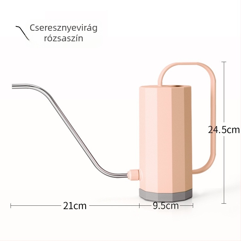 Átlátszó műanyag öntözőkanna pozsgásokhoz hosszú csővel