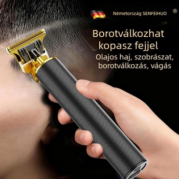 Otthoni használatra tervezett elektromos hajvágó, többfunkciós férfi trimmelő, kopasz fejhez