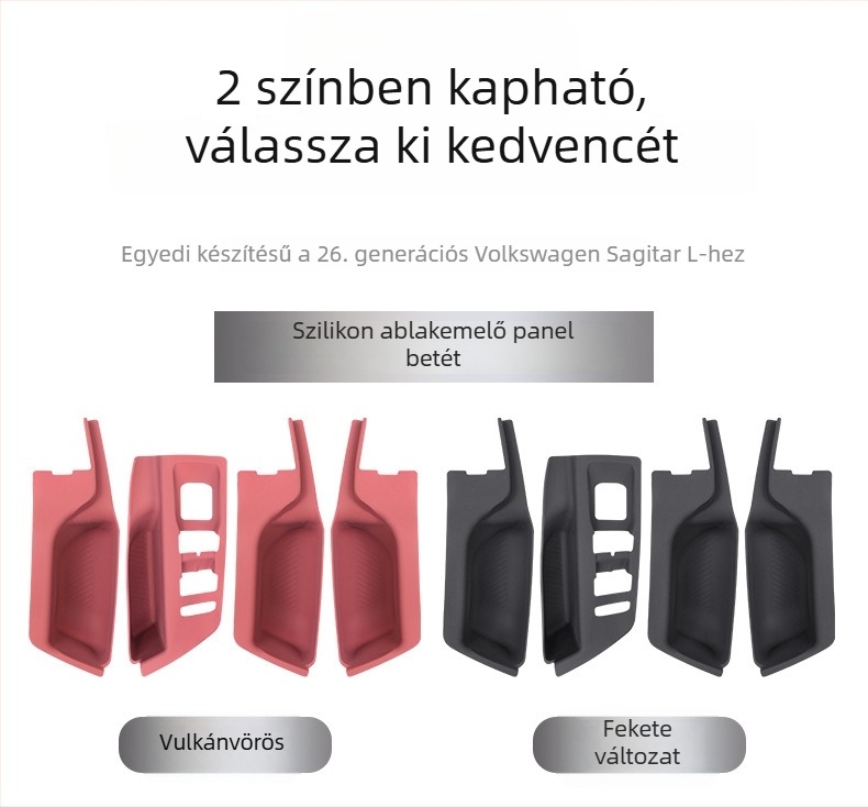 VW Sagitar L középkonzol szilikon pad, kompatibil 26 modellel; négy ajtó ablakemelésének védelme, csúszásmentes dekoratív belső kiegészítő.