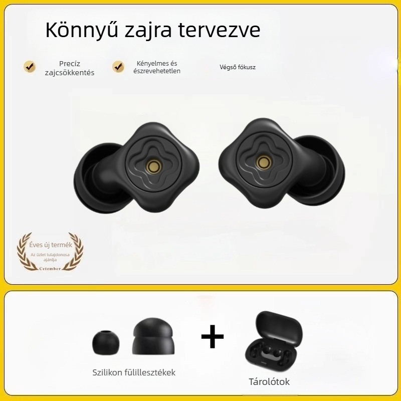 Testreszabható, állítható zajcsökkentő füldugók, kompatibilisek fülkapszlákkal, tanuláshoz és alváshoz