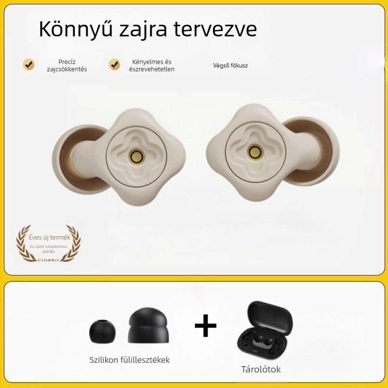 Testreszabható, állítható zajcsökkentő füldugók, kompatibilisek fülkapszlákkal, tanuláshoz és alváshoz