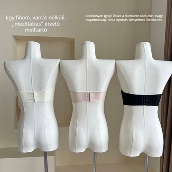 Nyári új láthatatlan melltartó vállpánt nélküli, puha támasztékkal, csúszásmentes, nyom nélkül