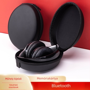 Over-ear fejhallgató tok EVA anyagból, cipzáras tároló