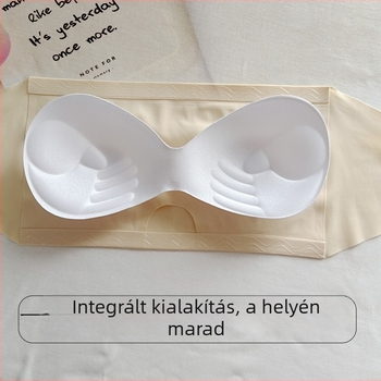 Pánt nélküli, varrás nélküli szilikon melltartó, csúszásmentes, állítható hátsó rész, wrap dizájn, drót nélküli