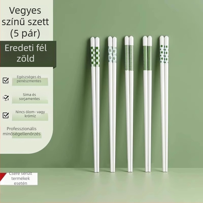 Prémium kerámia_evőpálcikák otthoni használatra, modern minimalista stílus, antibakteriális, hőálló, egy személyre szóló evőpálcika készlet
