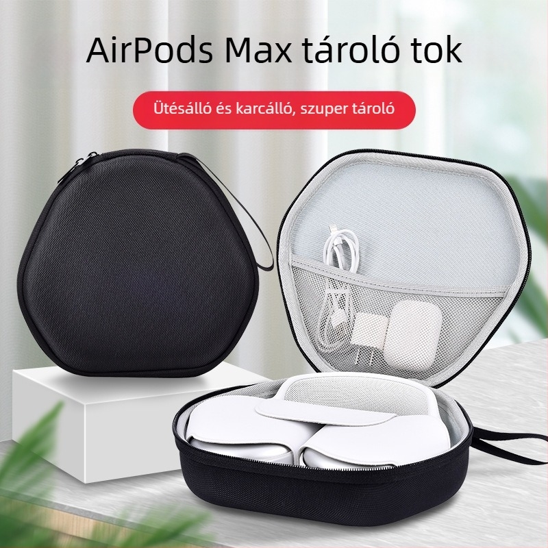 EVA tároló tok Bluetooth fejhallgatókhoz W820NB és AirPods Max