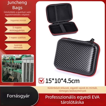 Szilárd héjú tároló táska – EVA anyagból, külső merevlemez, power bank, játékkonzol, kábelek és fülhallgatók számára