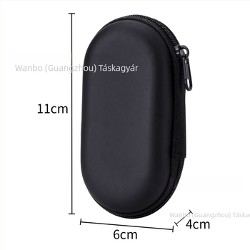 Oval EVA kábel-tároló táska – USB memóriák, töltők és Bluetooth fülhallgatók számára