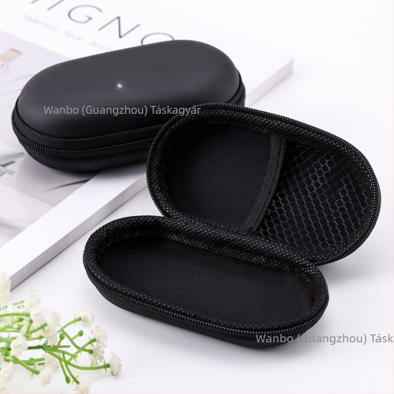 Oval EVA kábel-tároló táska – USB memóriák, töltők és Bluetooth fülhallgatók számára