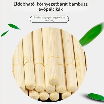 Élelmiszer-minőségű egyszer használatos bambuszpálcikák, egyedi csomagolásban éttermek számára, higiénikus, 50 pár/csomag, nagykereskedelem