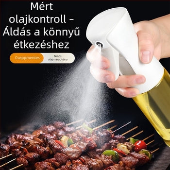 Üvegből készült olajspray otthoni használatra, cseppmentes permetező, ehető olaj atomizátor, fűszerező tartály