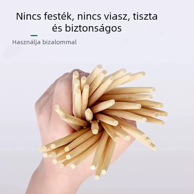 Egyszer használatos bambusz evőpálcák, egyenként csomagolva éttermek számára