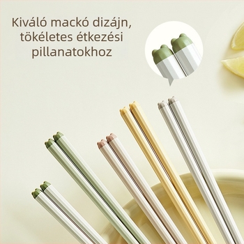 Kiváló minőségű krémes stílusú evőpálcikák otthoni használatra, személyenként egy pár, penészálló és csúszásmentes