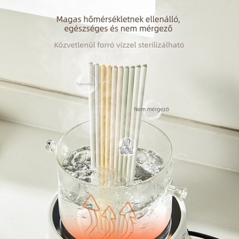 Kiváló minőségű krémes stílusú evőpálcikák otthoni használatra, személyenként egy pár, penészálló és csúszásmentes