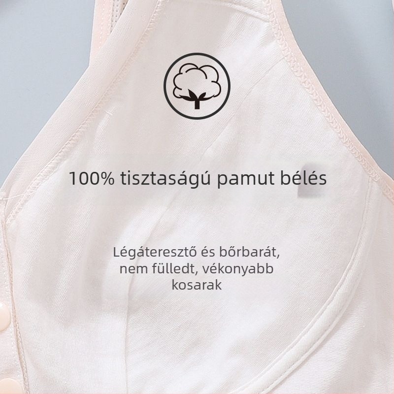 Elöl záródó, merevítő nélküli melltartó, mellény-stílusú, légáteresztő, középkorúak és idős nők számára, kényelmes, lógás elleni támogatás, könnyű