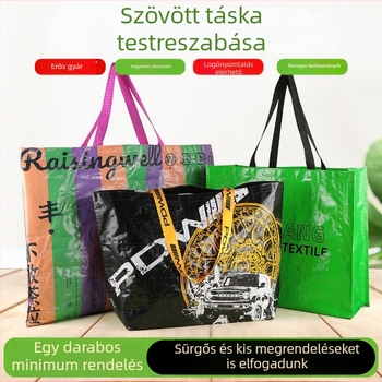 Személyre szabott PP szövött tote táskák, feltűnőek, környezetbarát ajándéktáskák