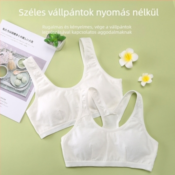 Pamut edzőmelltartó lányoknak 7–14 éves korosztálynak