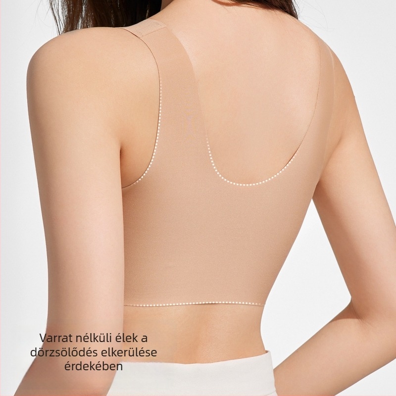 Vékony hát nélküli melltartó beépített formázó résszel, varrat nélküli camisole sportmelltartó nagy mellekhez