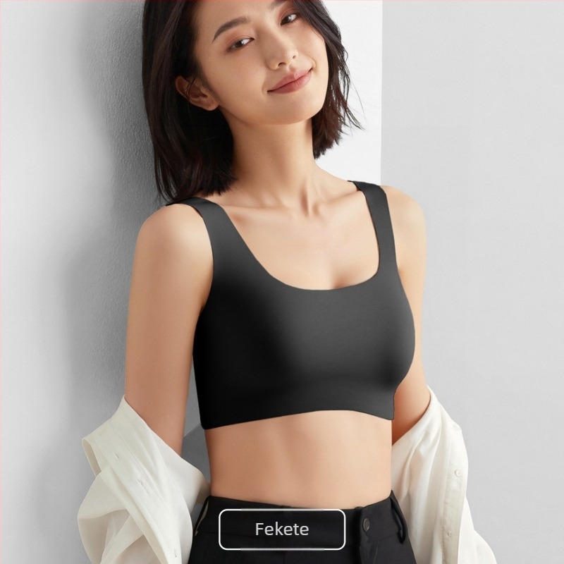 Vékony hát nélküli melltartó beépített formázó résszel, varrat nélküli camisole sportmelltartó nagy mellekhez