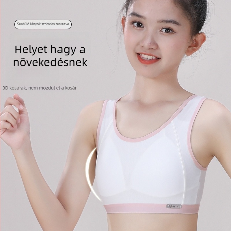 Tinédzser lányoknak sportmellény integrált melltartóval