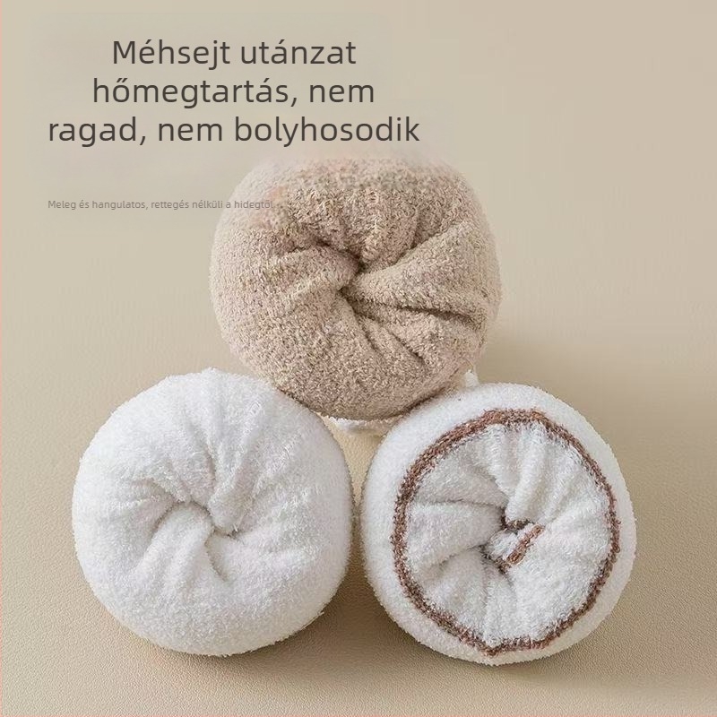 Vastagított gyerek- és babazokni fleece-béléssel, téli meleg, középmagasságú, uniszex