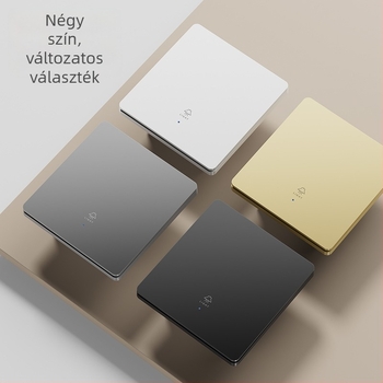 Okos vezeték nélküli távirányítós kapcsoló otthoni használatra, kettős és többes vezérlés, vezetékek nélkül, könnyen rögzíthető