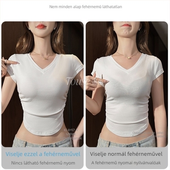Női varrat nélküli fehérnemű nyári vékony modell, 2025-ös új kiadás, vest-stílus, kis mellemhez, push-up, anti-sagging, láthatatlan melltartó