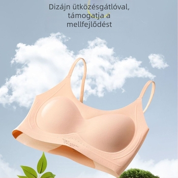 Rózsaszín tónusú 2612 – Stage 2 melltartó tiniknek, vékony toppal, nylon anyag, teljes kosár