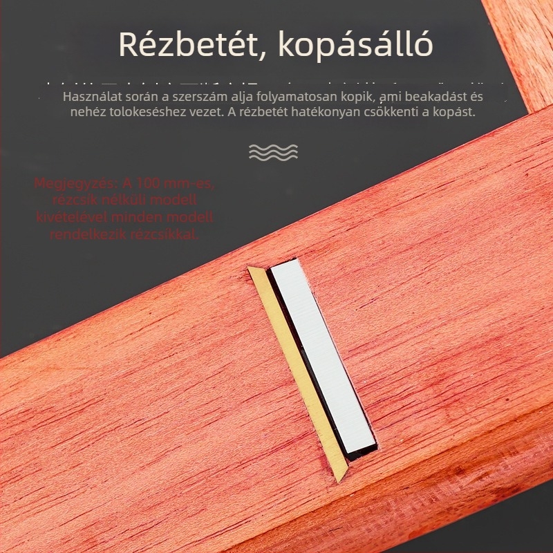Prémium rózsafa planer, kézi planer DIY faszereléshez, asztalos eszköz