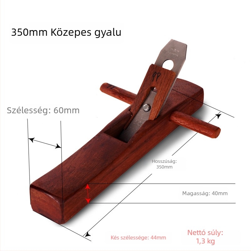 Prémium rózsafa planer, kézi planer DIY faszereléshez, asztalos eszköz