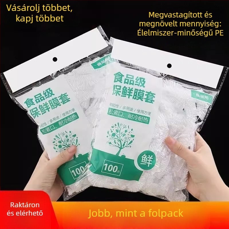 300 darab egyszer használatos műanyag fóliafedél, élelmiszerbiztonságos, mikrohullámú sütőhöz való tálakhoz