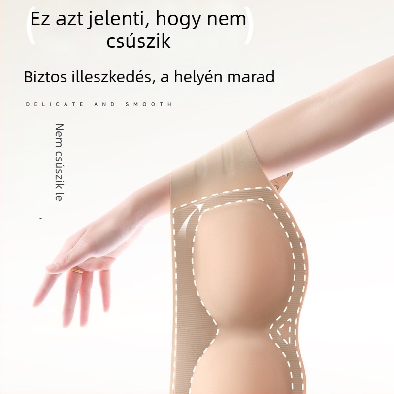 Nyári láthatatlan melltartó levehető dupla vállpántokkal, fix kosarakkal, összegző hatás, puha támogatás, lélegző, bőrbarát érzet