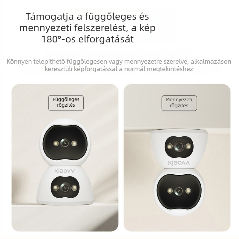 Mijia okos vezeték nélküli beltéri dupla nézetű kamera, 4MP HD