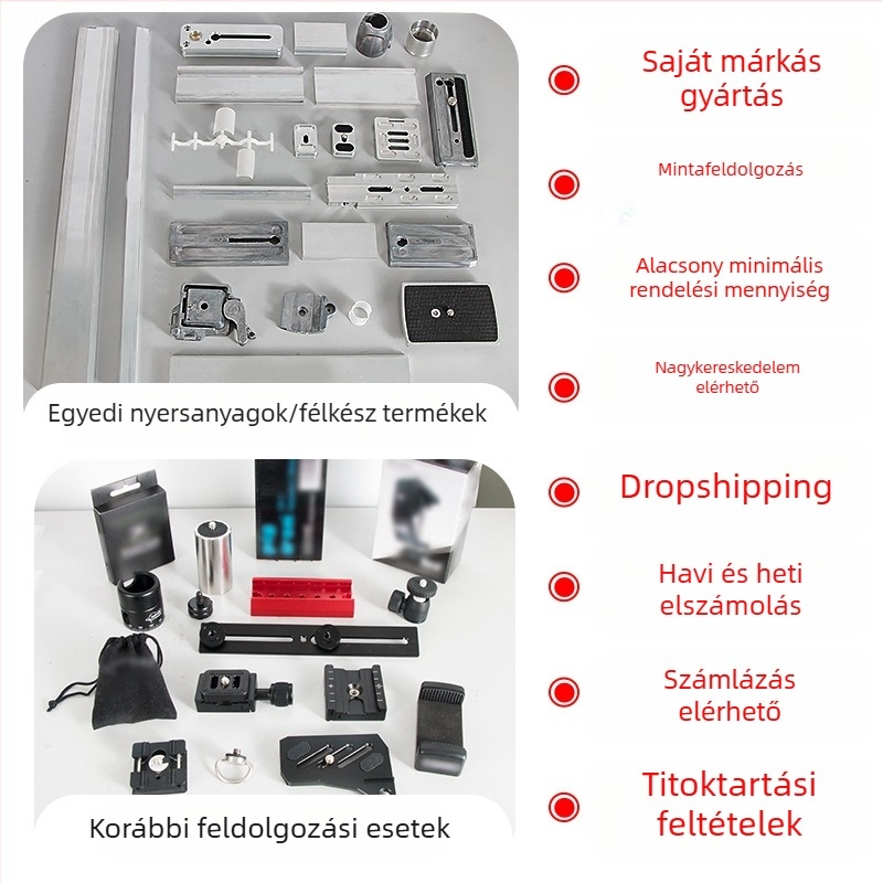 Universális gyorskioldó lemez alumíniumötvözetből, tripod pan-tilt fejhez és DSLR kamerához – fotózási kiegészítő