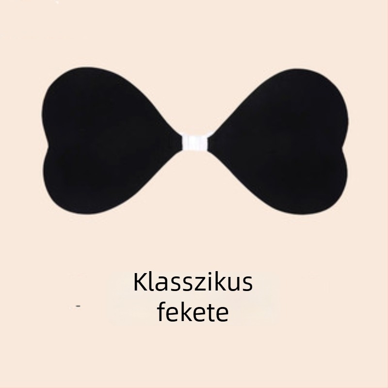 Szilikon melltartó párnák szív alakú elülső záródással, pánt nélkül, push-up, láthatatlan bikinihez nőknek