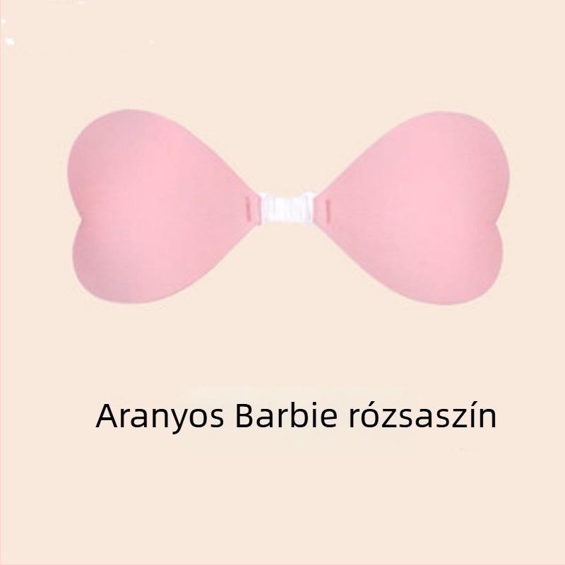 Szilikon melltartó párnák szív alakú elülső záródással, pánt nélkül, push-up, láthatatlan bikinihez nőknek